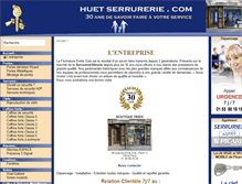 Tablet Screenshot of huet-serrurerie.com